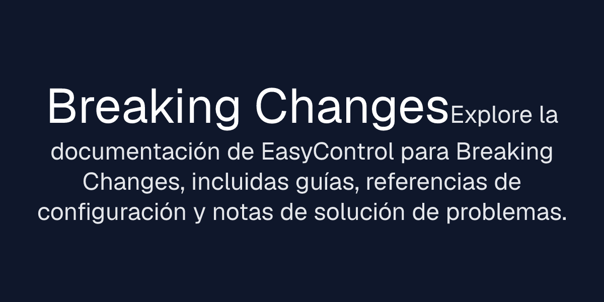Breaking Changes