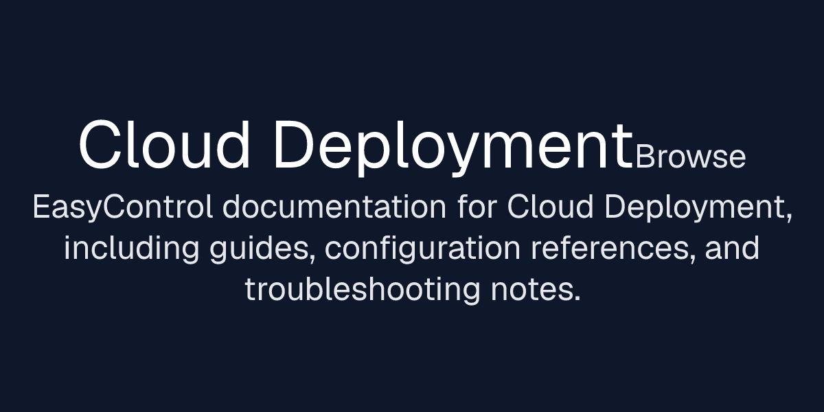 Cloud Deployment