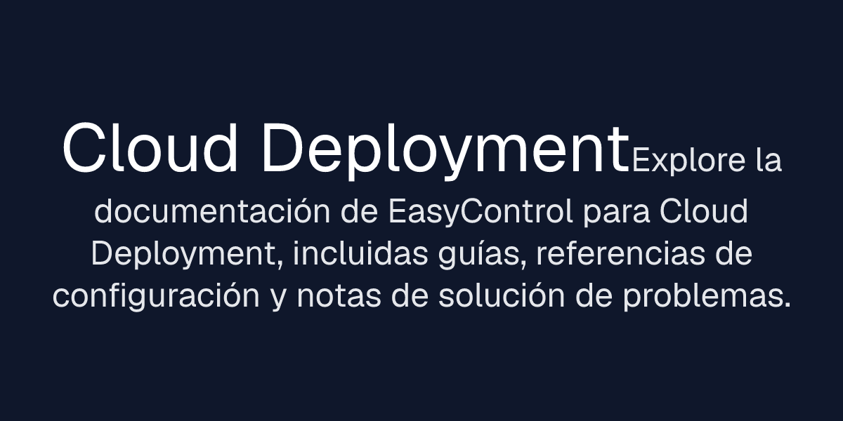 Cloud Deployment