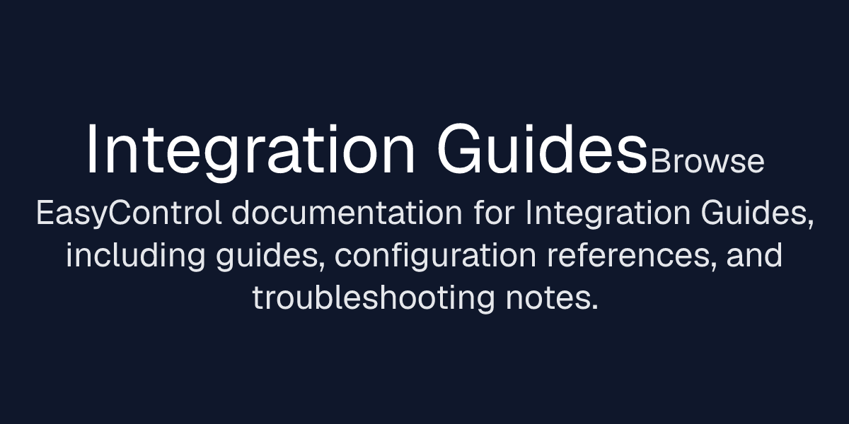 Integration Guides