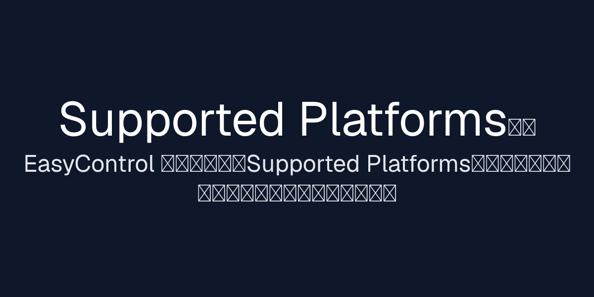 Supported Platforms