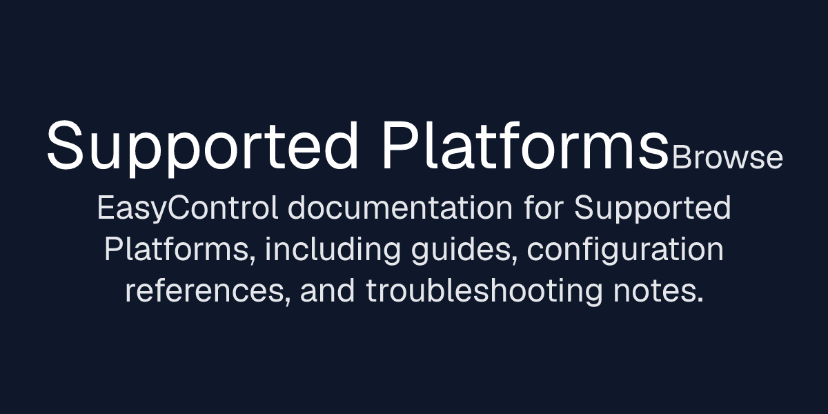 Supported Platforms